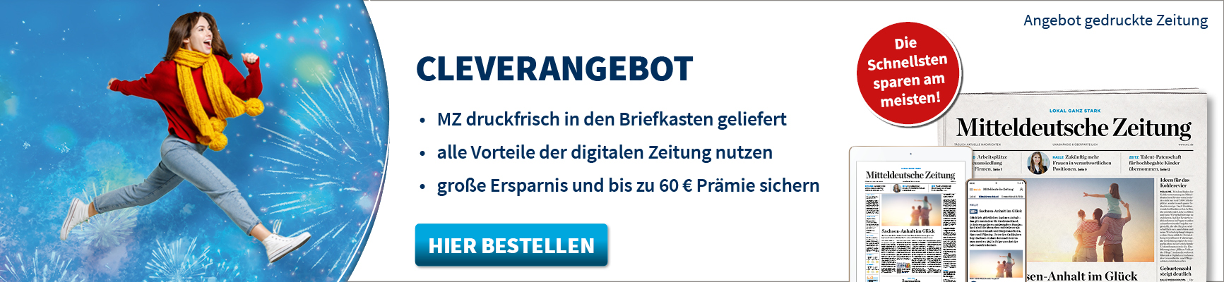 Cleverabo: MZ für 0,00 € bis Silvester lesen
