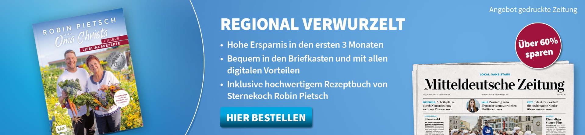 Regional verwurzelt - Ihre Tageszeitung