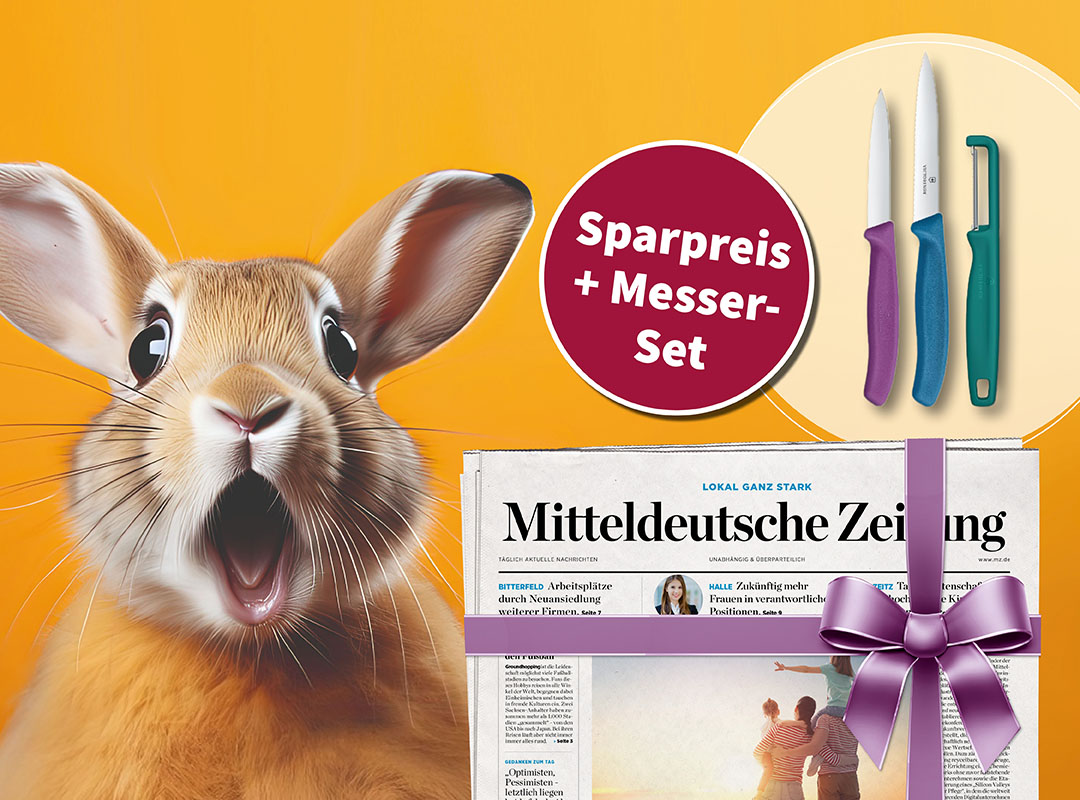 gedruckte MZ für 4 Wochen verschenken und Messerset erhalten